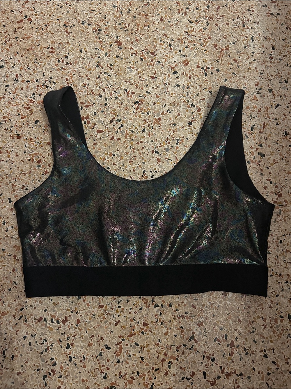 Heroine Sport Marvel Bra Retired Iridescent Shimmer Size Small